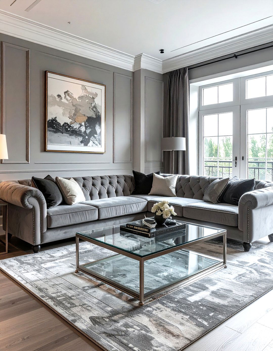 Transitional Gray Living Room - 30 gray living room design ideas