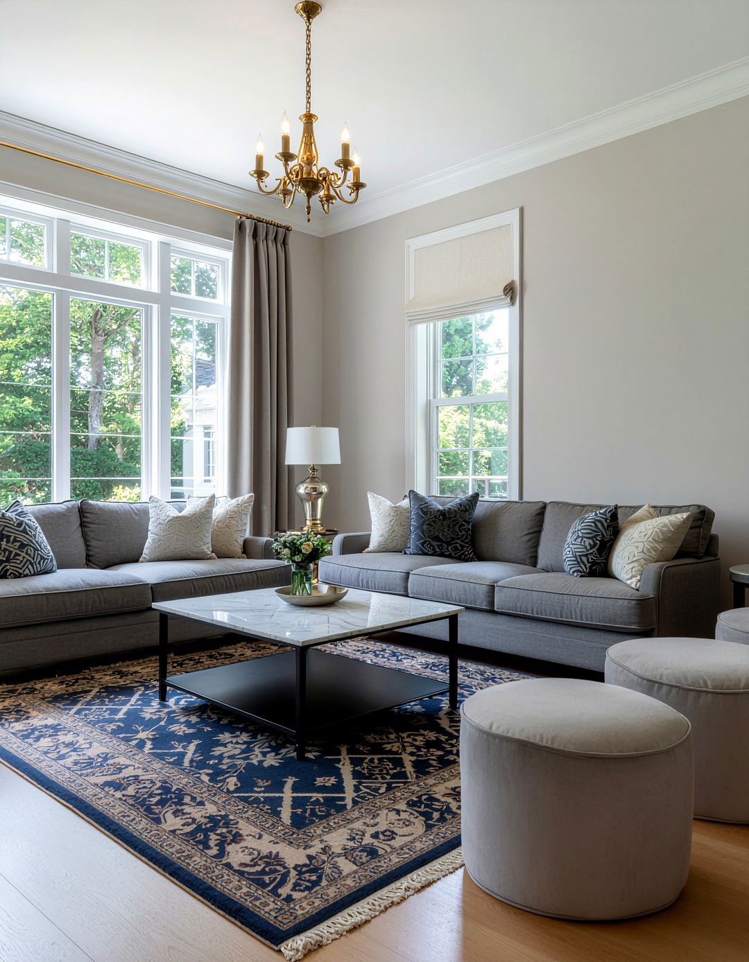 Transitional Gray Living Room - 30 cool gray living room ideas