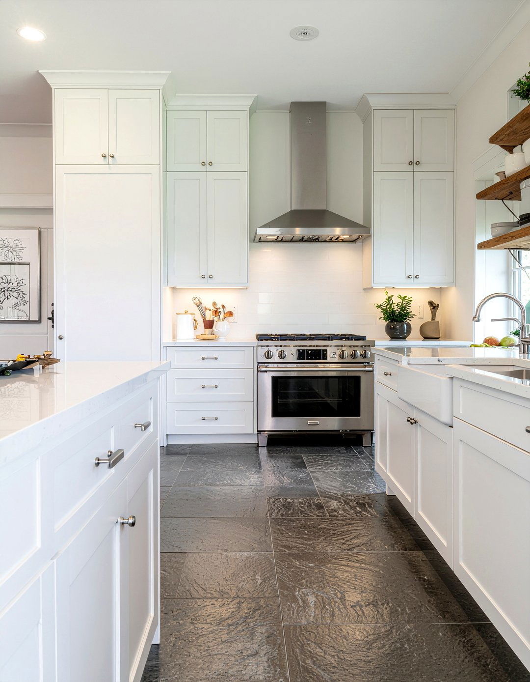 Transitional Kitchen Slate Floor - 30 slate floor kitchen ideas