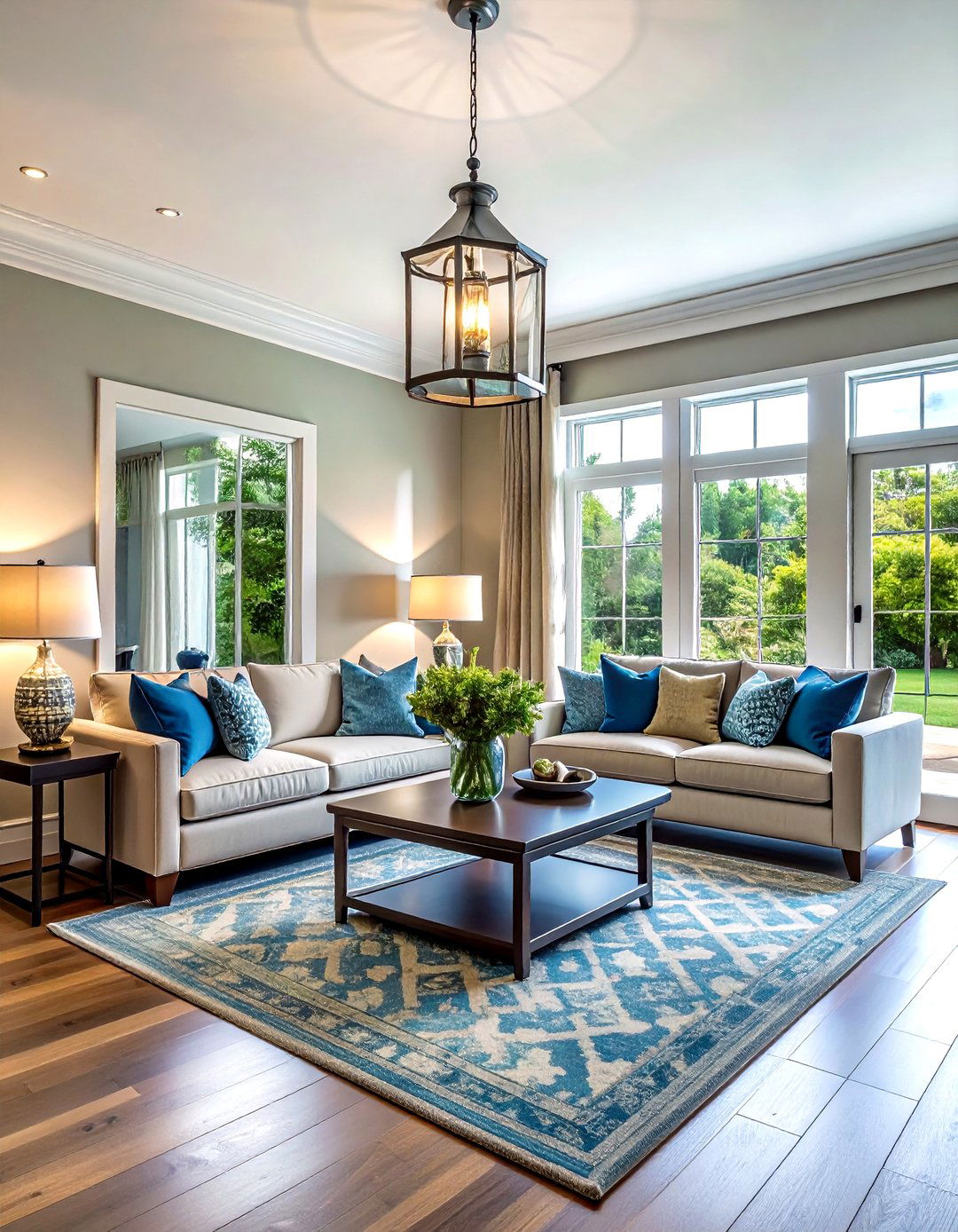 Transitional Living Room Light - 30 living room lighting design