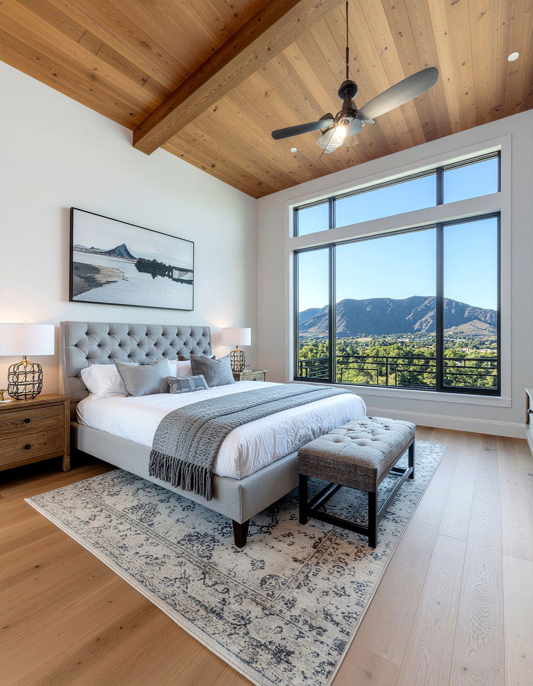 Transitional Mountain Bedroom - 30 mountain house bedroom ideas