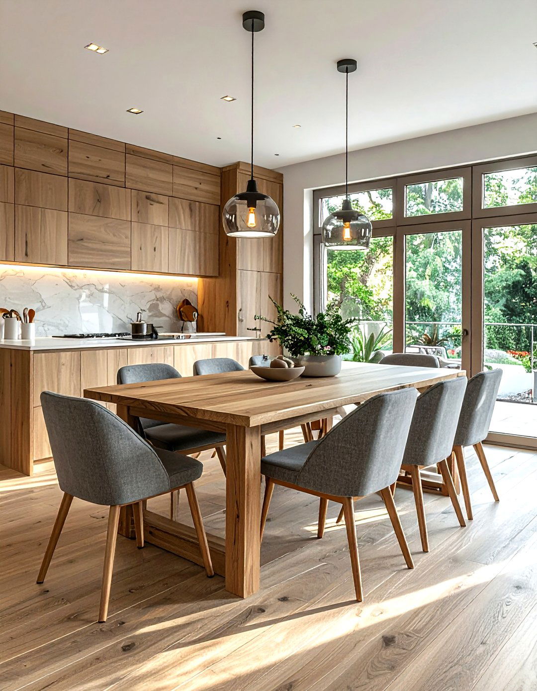 Transitional Open Plan Dining - 30 open plan dining ideas