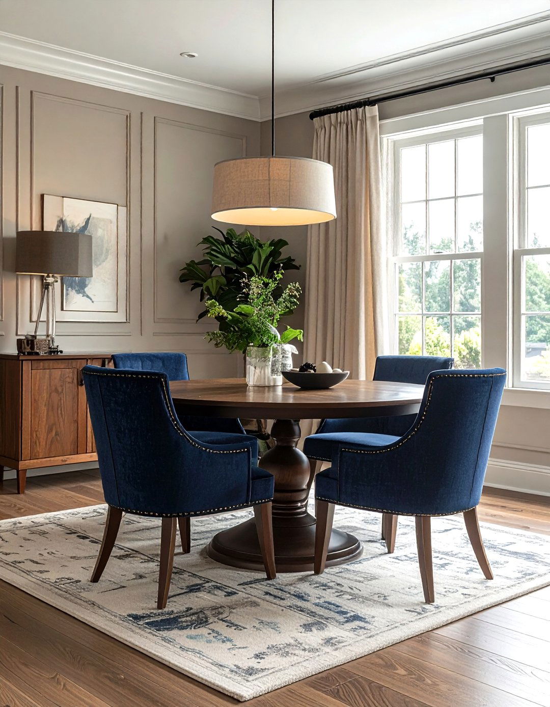 Transitional Style Dining Room - 30 show home dining room ideas