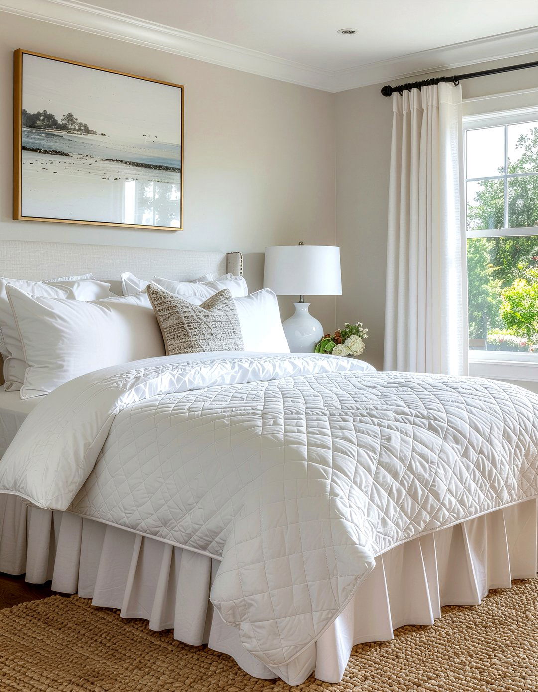 Transitional White Bedding - 30 bedroom white bedding ideas