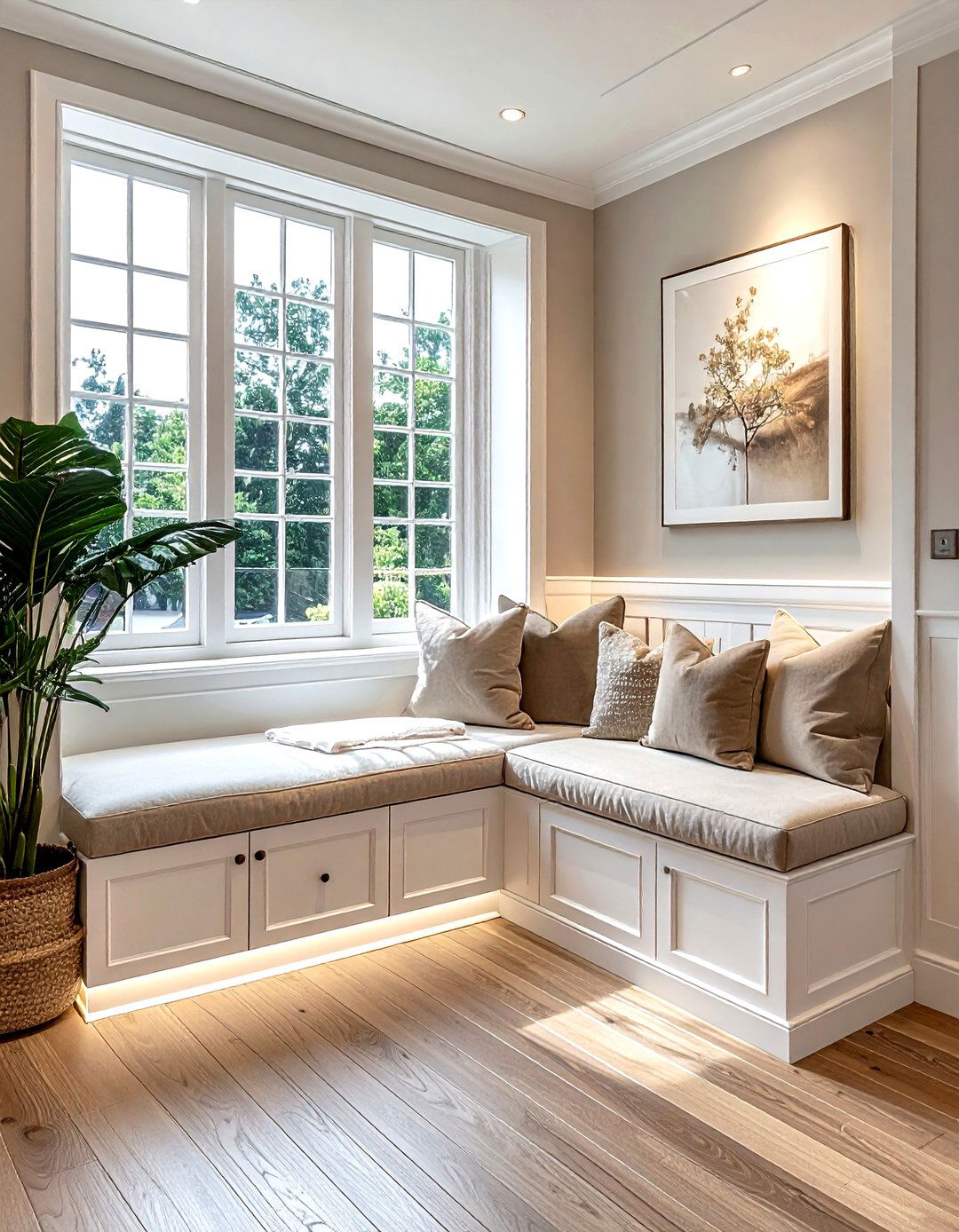 Transitional Window Seating Area - 30 living room window seat ideas