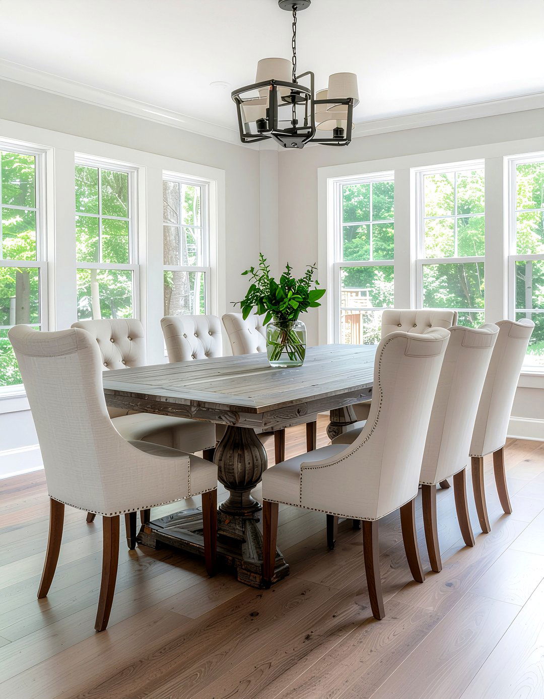 Transitional Wood Dining Table - 30 dining table for 8 ideas