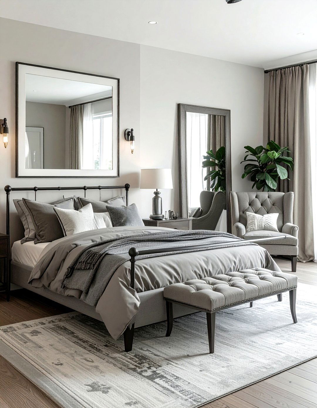 Transitional bedroom - 30 show home bedroom ideas