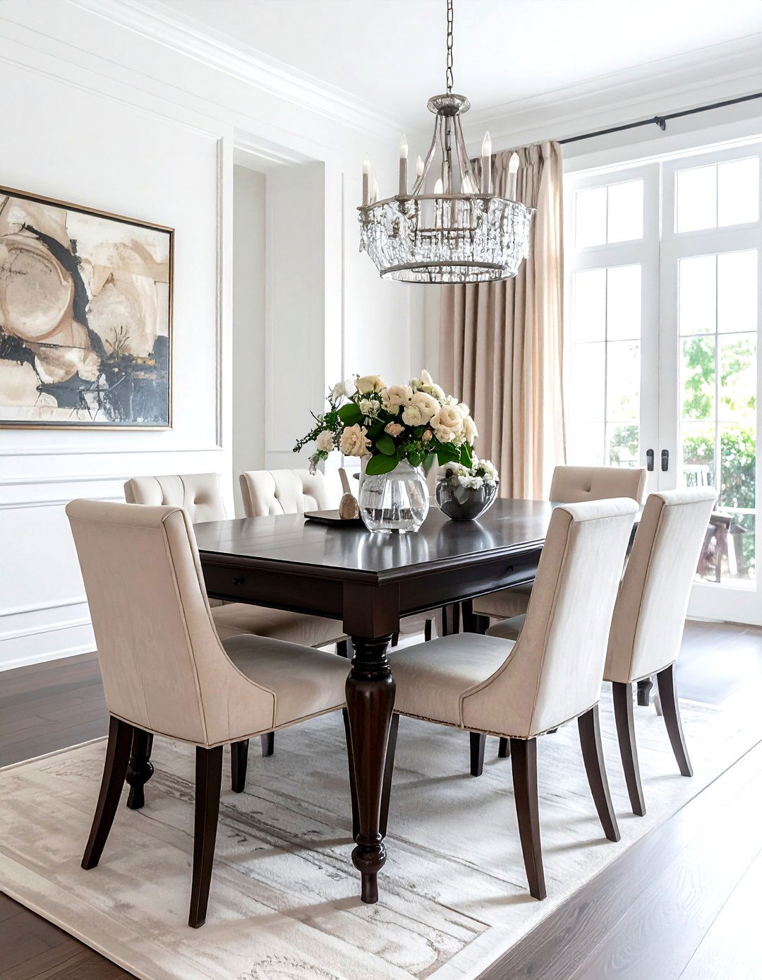 Transitional dining room - 30 villa dining room ideas
