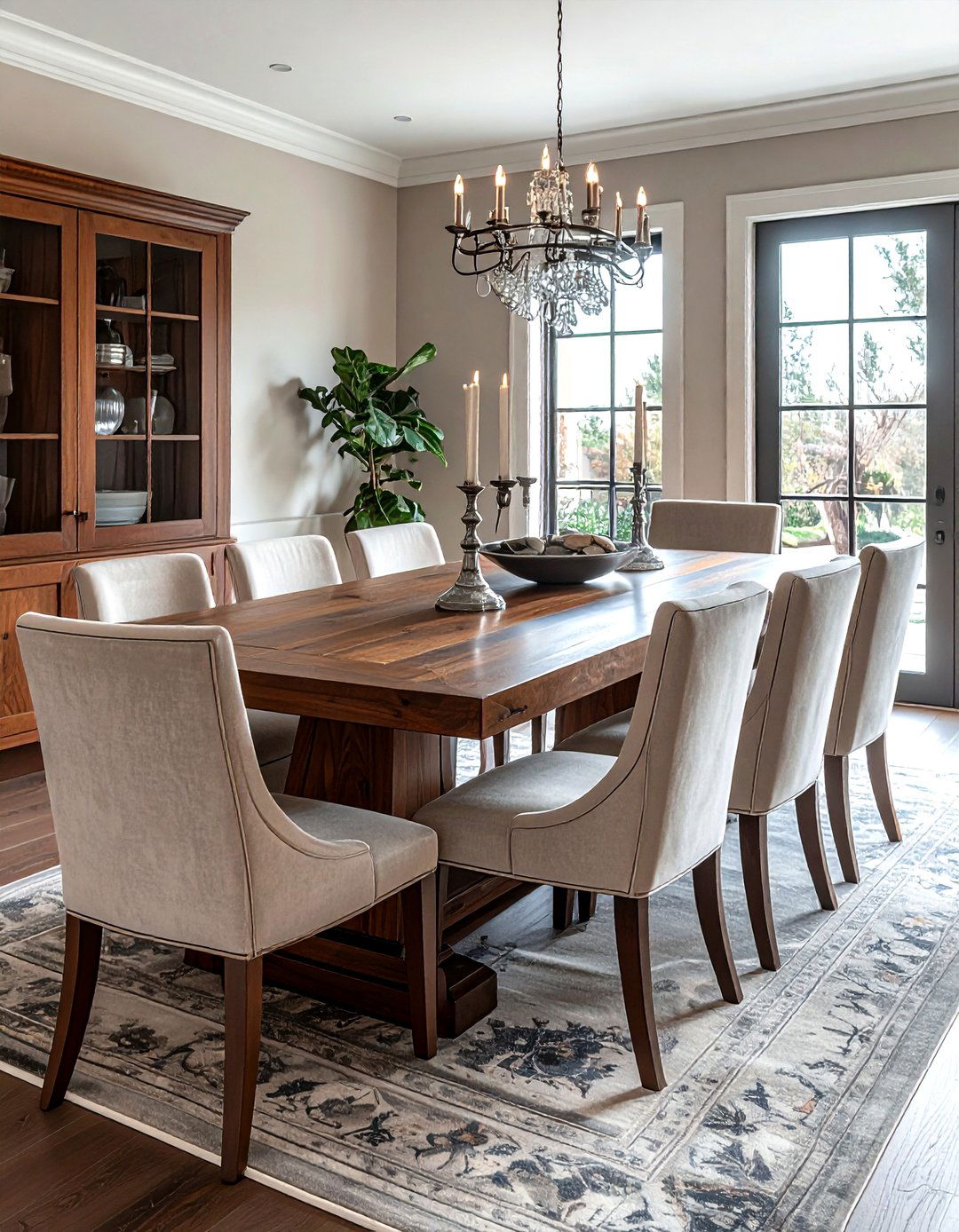 Transitional dining room - 30 spacious dining room ideas