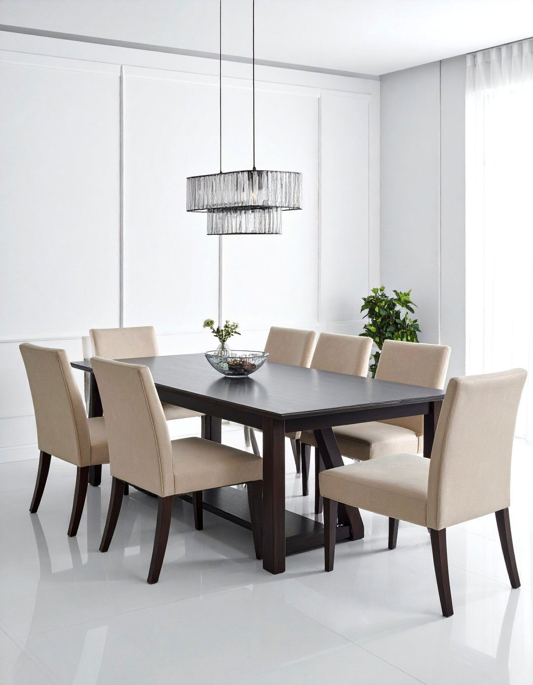 Transitional dining room furniture set - 30 new construction decor ideas