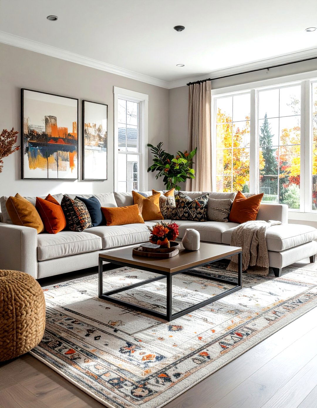 Transitional family room - 30 ideal decor ideas