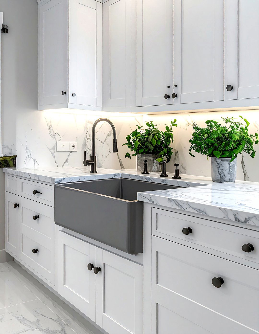 Transitional kitchen cast iron sink - 30 cast iron sink kitchen ideas