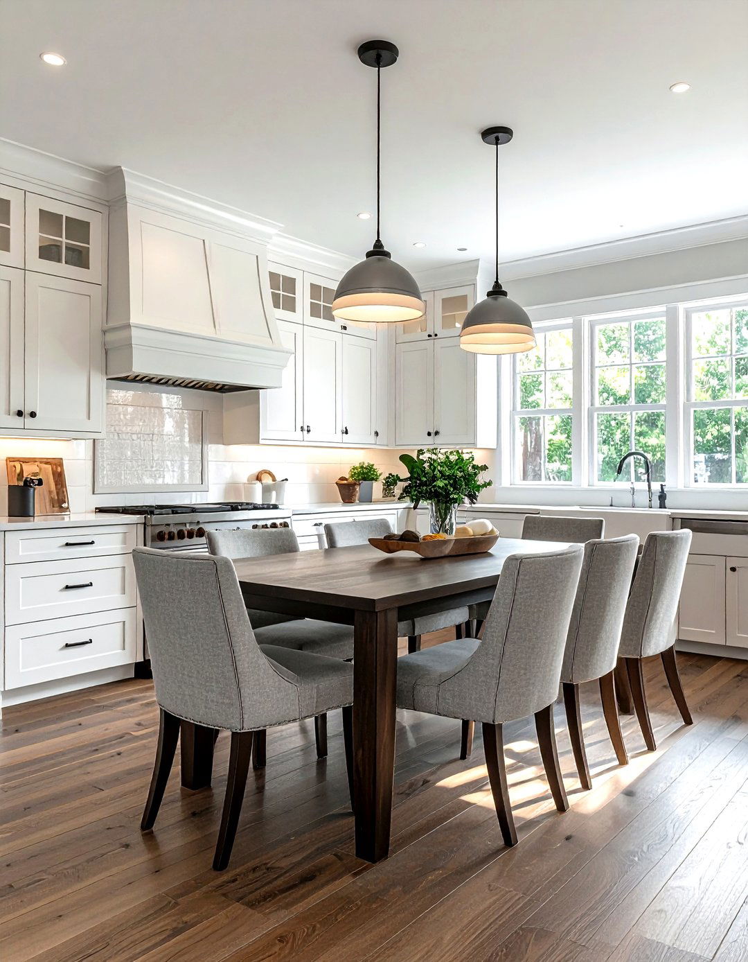 Transitional kitchen dining area - 30 kitchen dining combo ideas