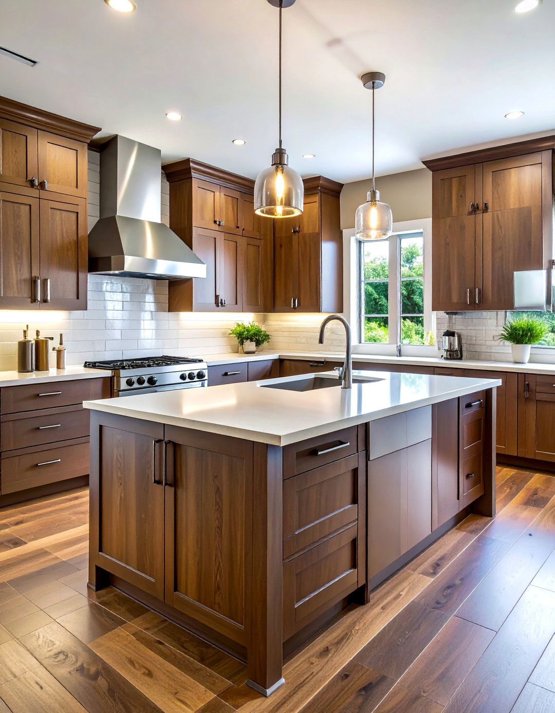 Transitional kitchen faucet - 30 brushed nickel faucet ideas