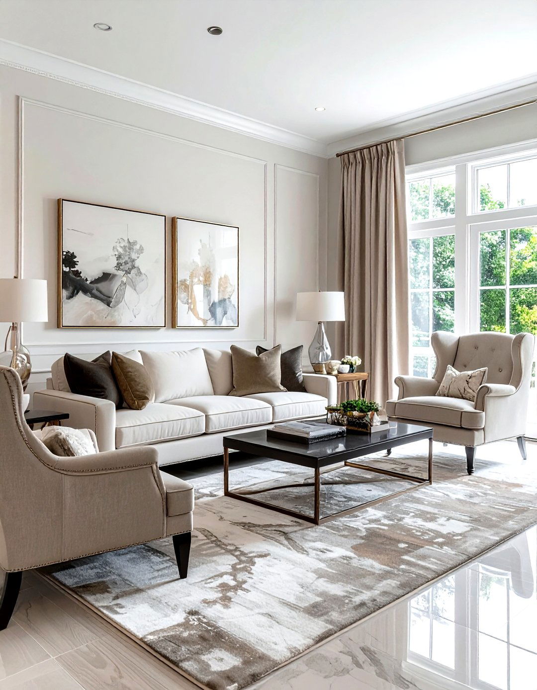 Transitional living room - 30 living room layout ideas