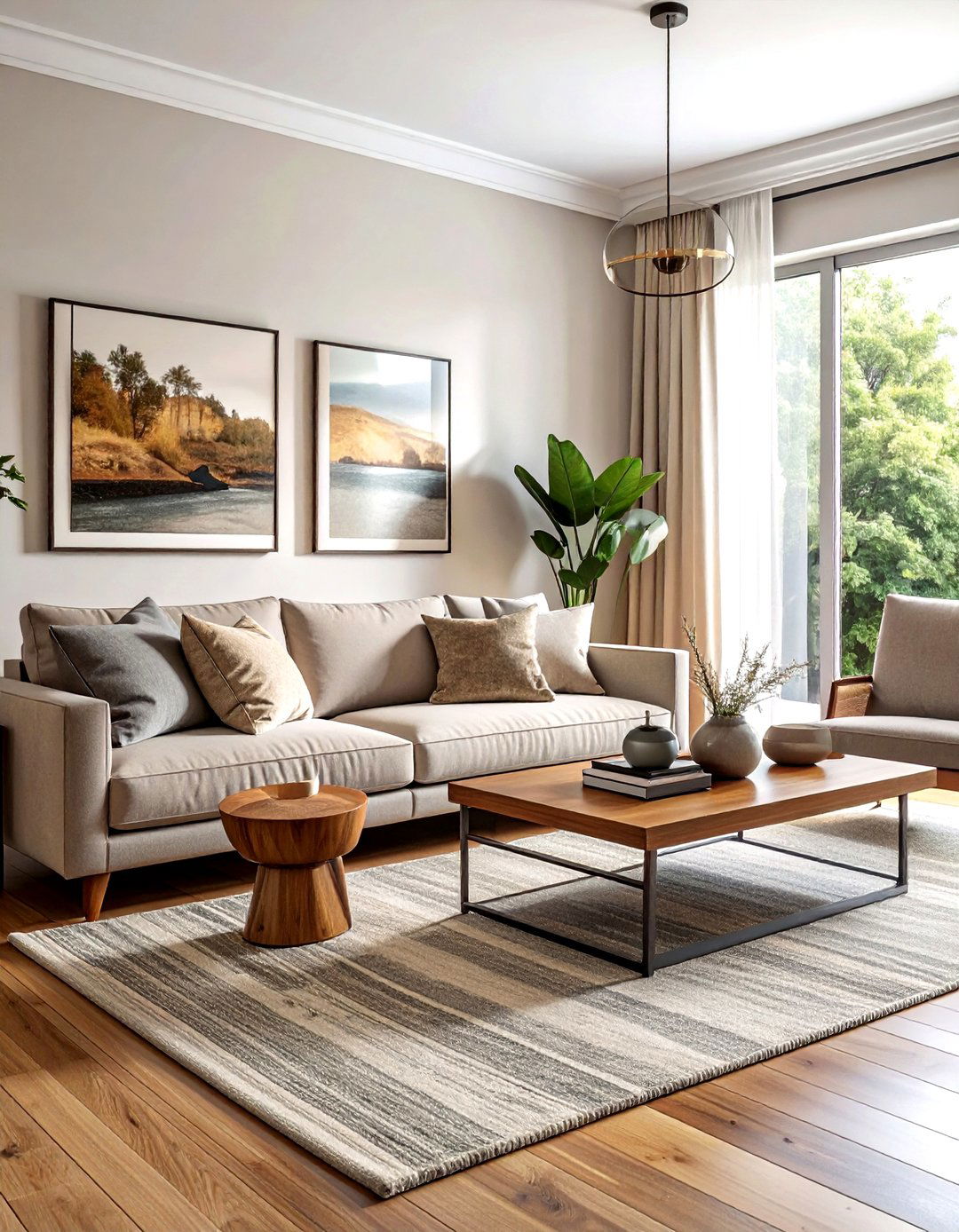 Transitional living room - 30 living room warm settings