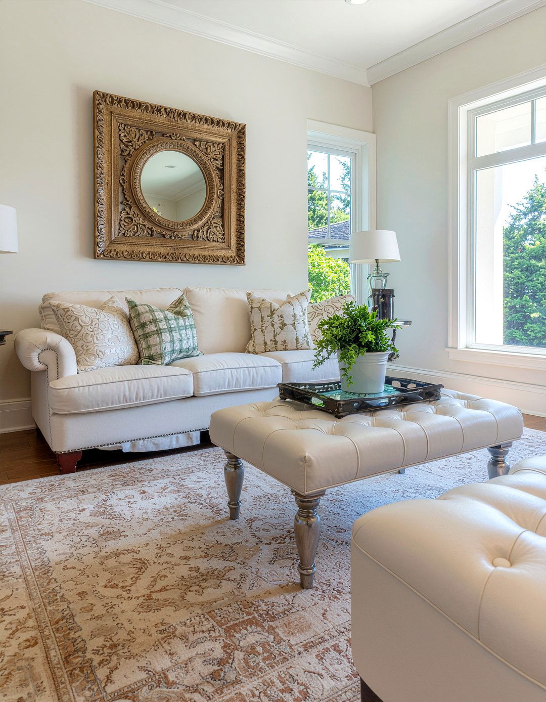 Transitional living room - 30 off-white living room ideas