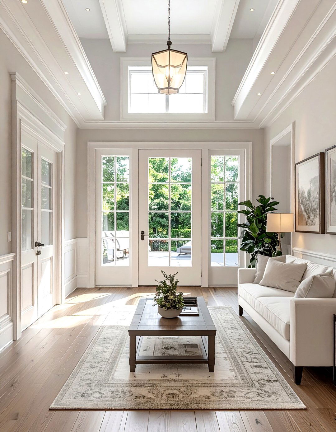 Transom Window - 30 living room natural lighting ideas