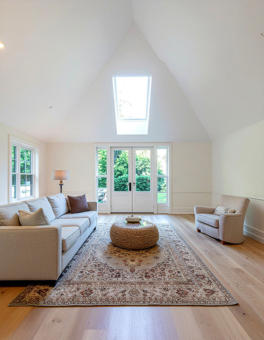 Transom Window Detail - 30 living room vaulted ceiling ideas