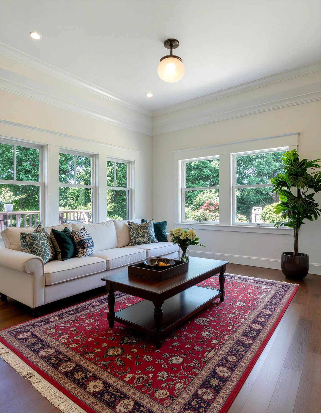 Transom window living room - 30 living room natural light ideas