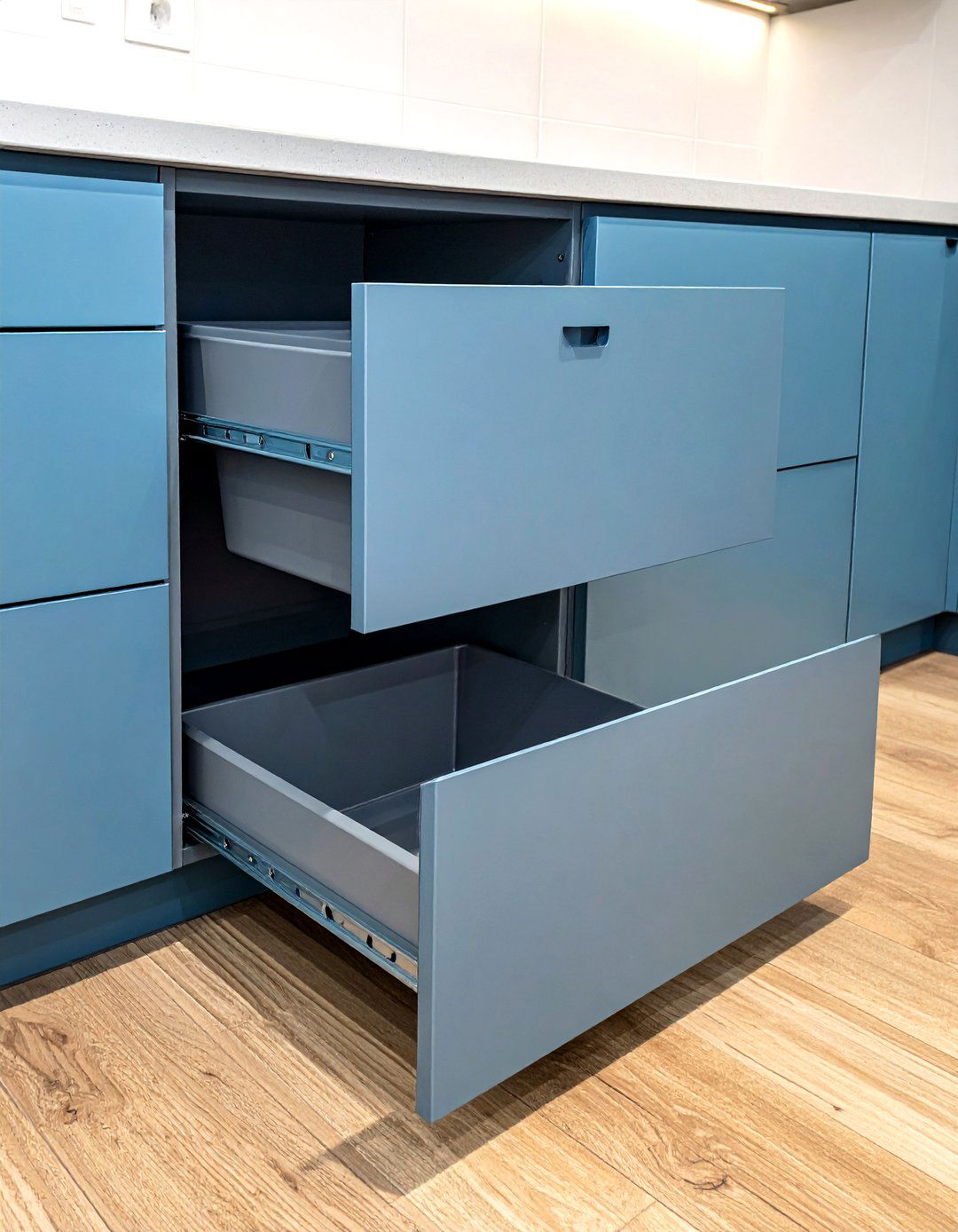 Trash Can Pull Outs - 30 small kitchen storage ideas