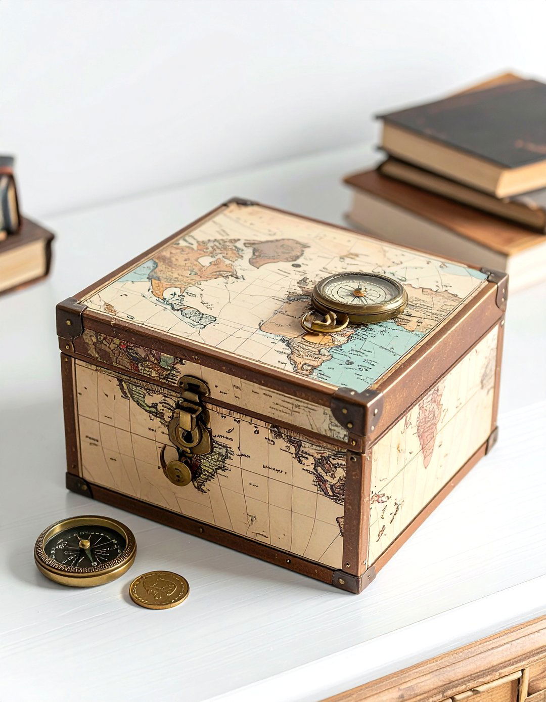Travel souvenir box - 30 keepsake box ideas