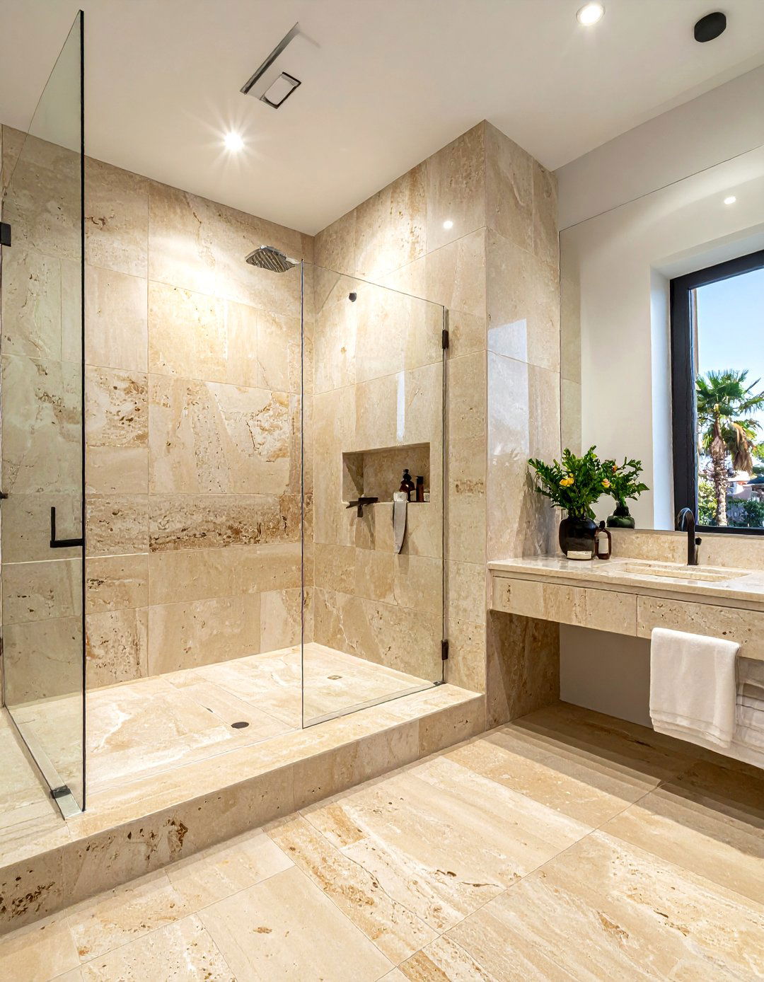 Travertine Bathroom Wall - 30 bathroom wall texture ideas