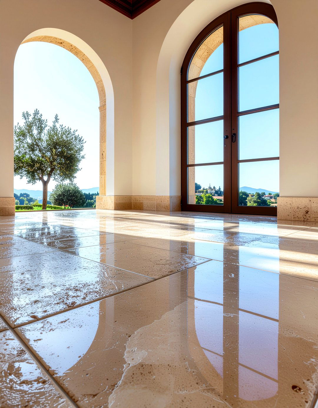 Travertine floor heating system - 30 bathroom heated floor ideas