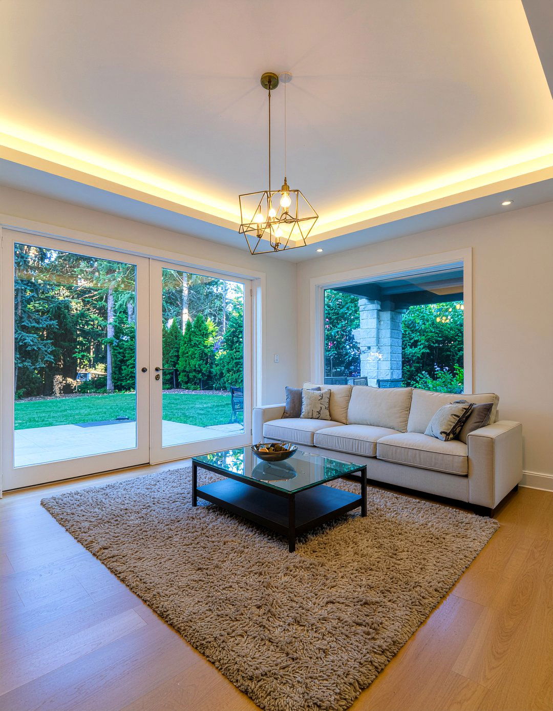Tray Ceiling - 30 living room architectural details