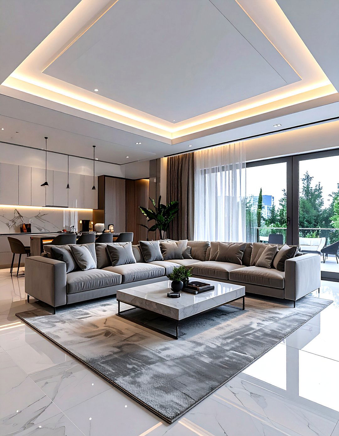 Tray Ceiling - 30 living room ceiling ideas