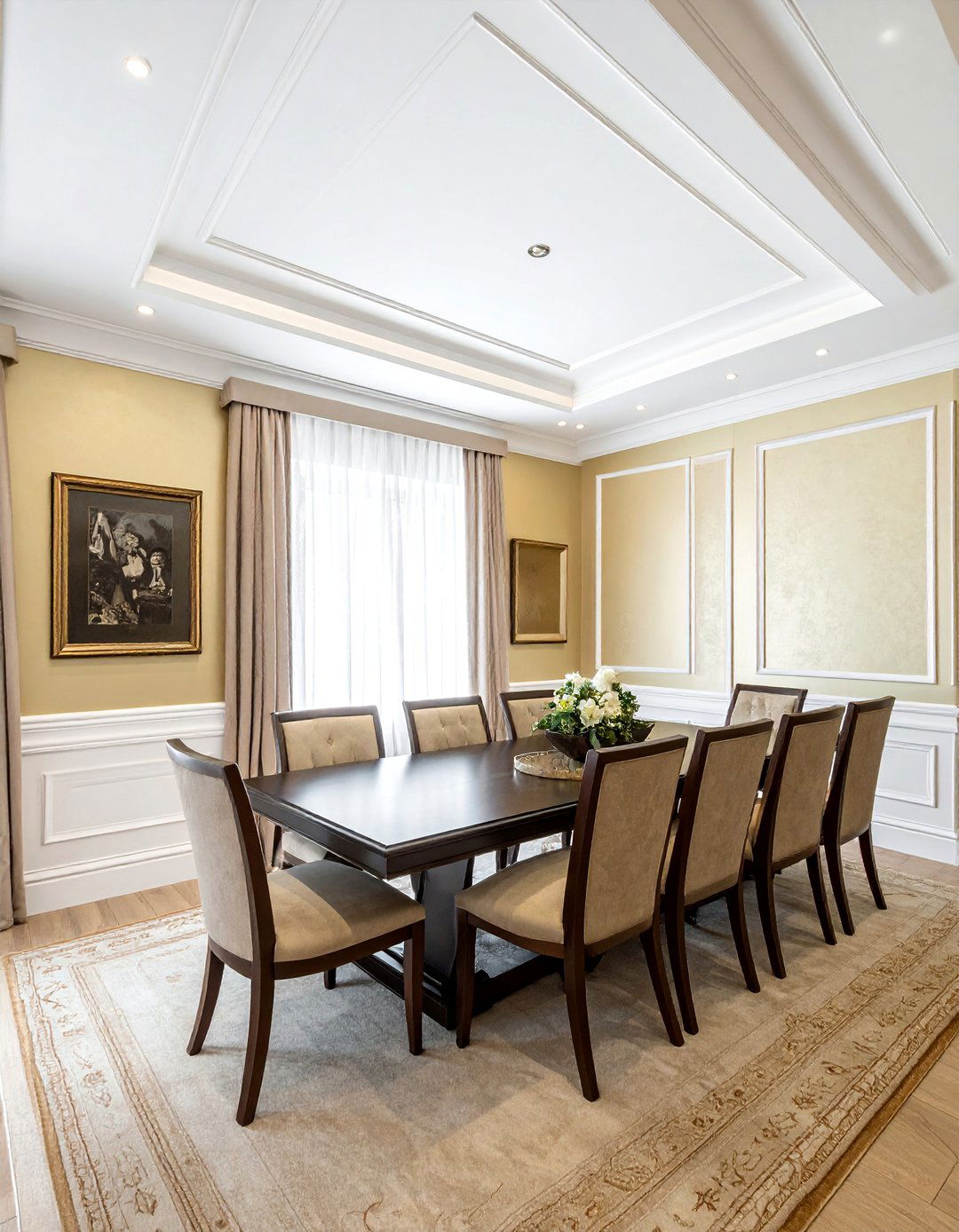 Tray Ceiling Crown Molding - 30 dining room crown molding ideas
