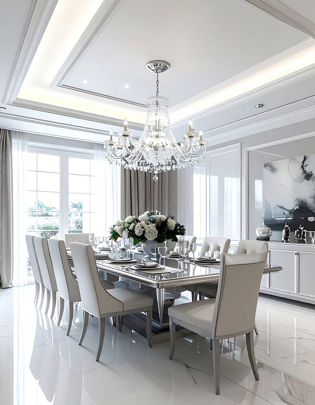 Tray Ceiling With Chandelier - 30 dining room tray ceiling ideas