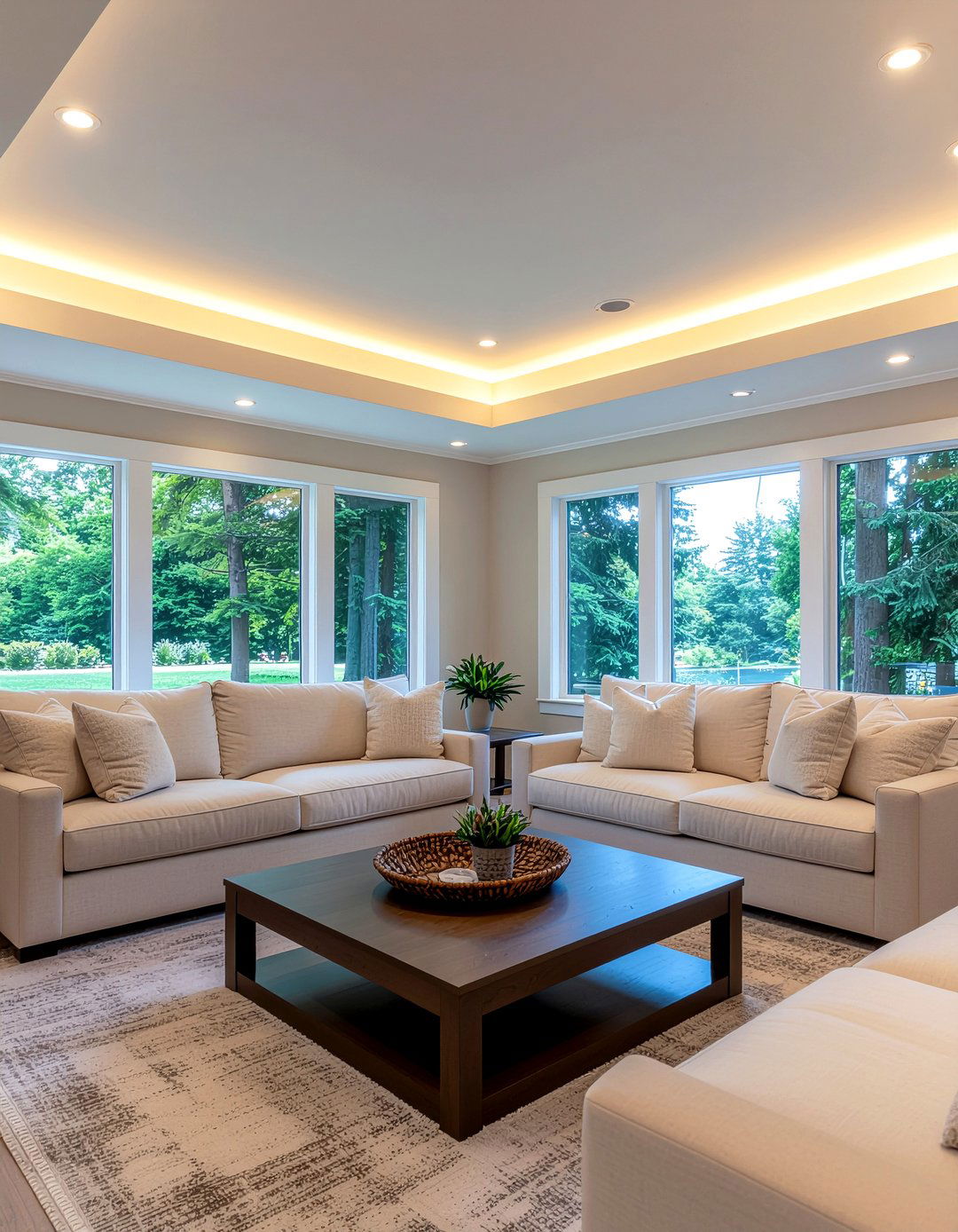 Tray Ceiling With Cove Lighting - 30 living room tray ceiling ideas