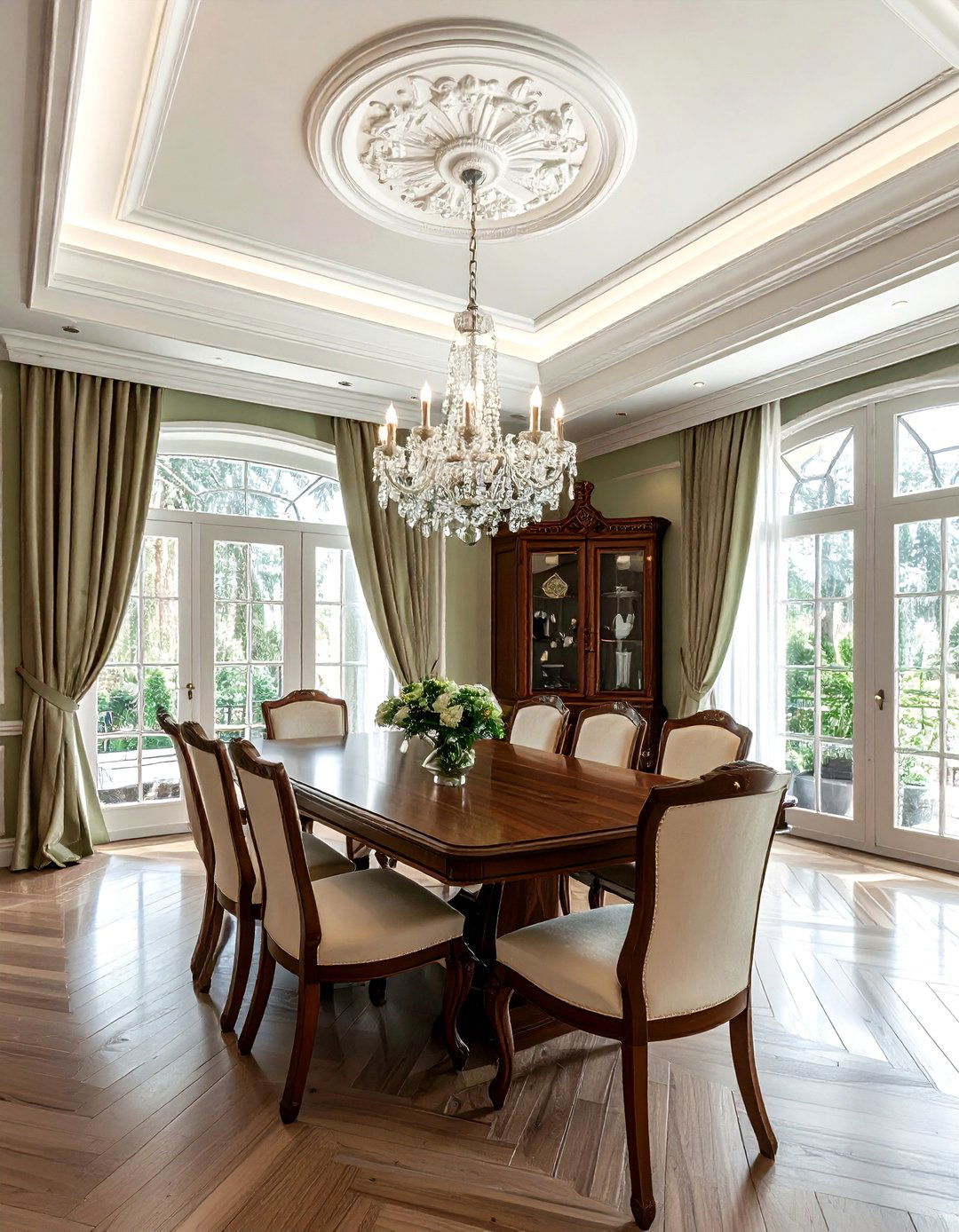 Tray Ceiling With Crown Molding - 30 dining room tray ceiling ideas