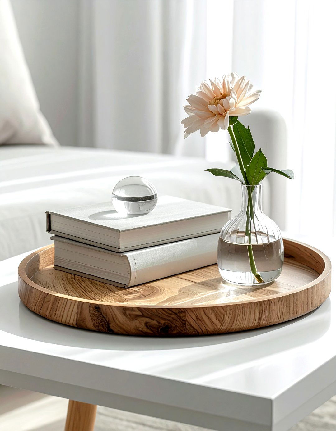 Tray With Stacked Books - 30 coffee table tray styling ideas