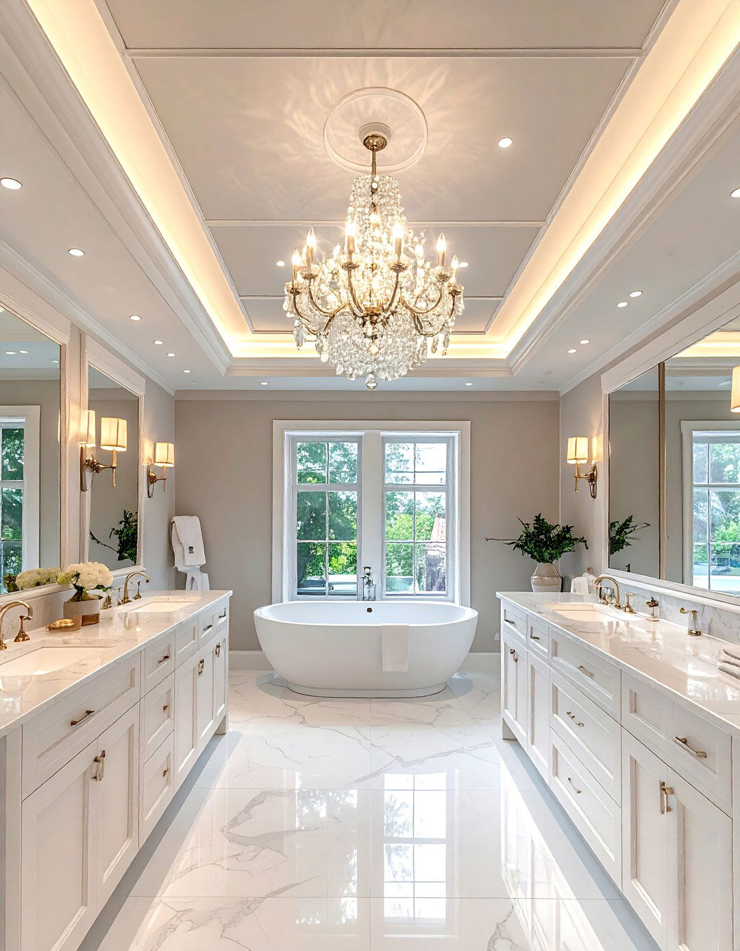 Tray bathroom ceiling - 30 bathroom ceiling design ideas