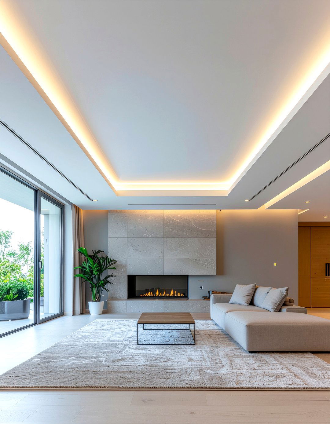 Tray ceiling - 30 living room ceiling update ideas