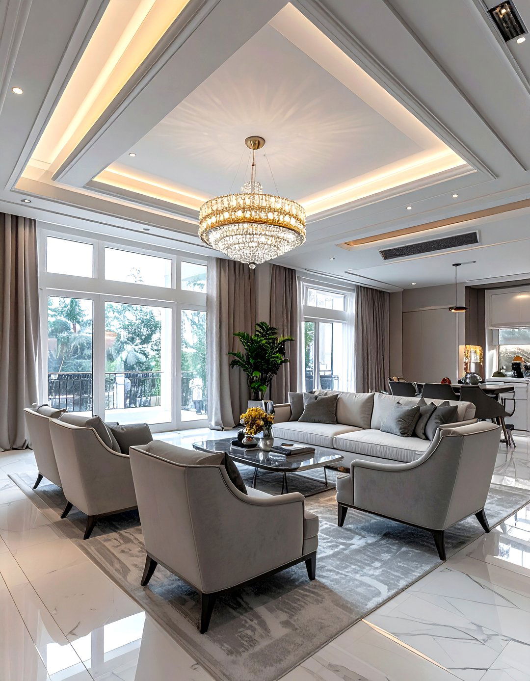 Tray ceiling living room - 30 living room textured ceiling ideas