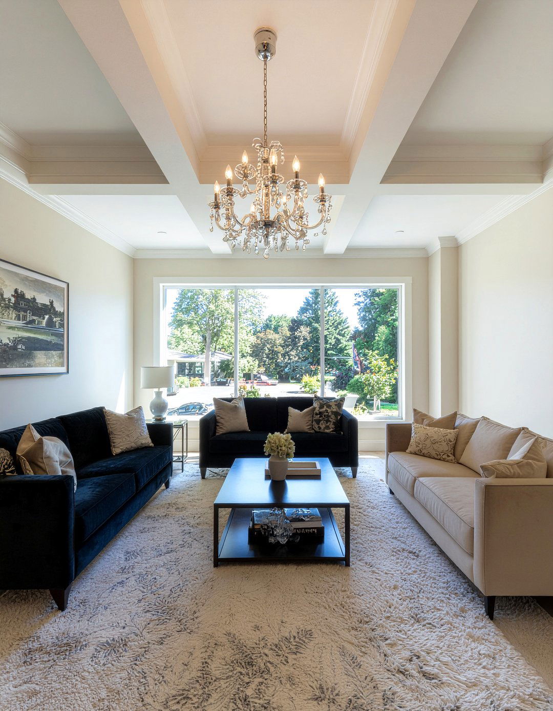 Tray ceiling living room - 30 living room suspended ceiling ideas