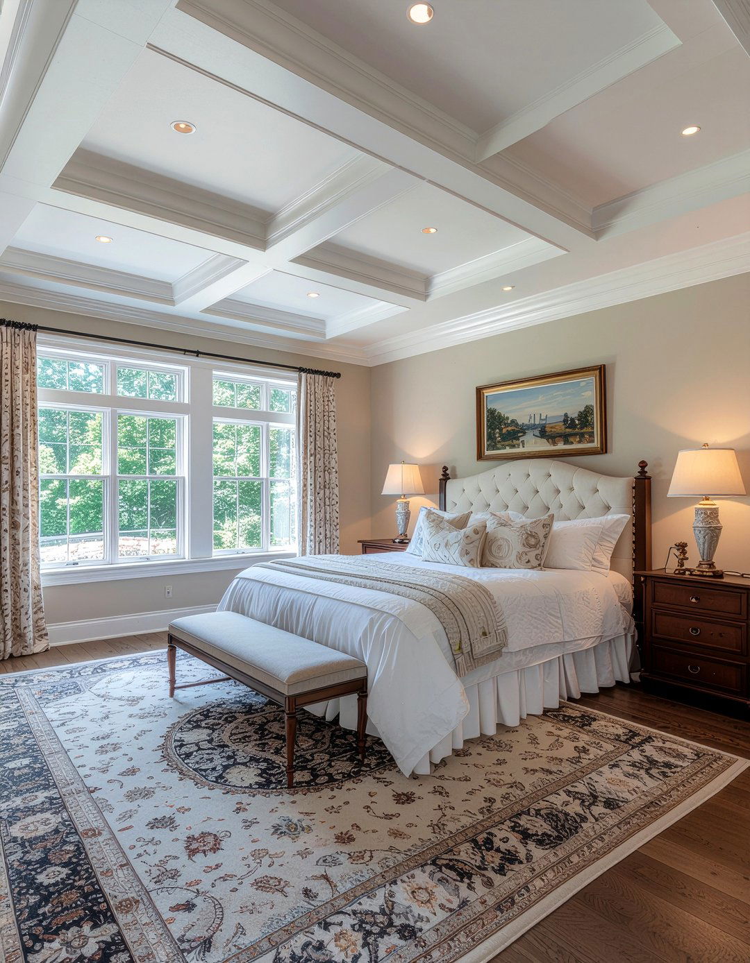 Tray ceiling with crown molding - 30 bedroom tray ceiling ideas