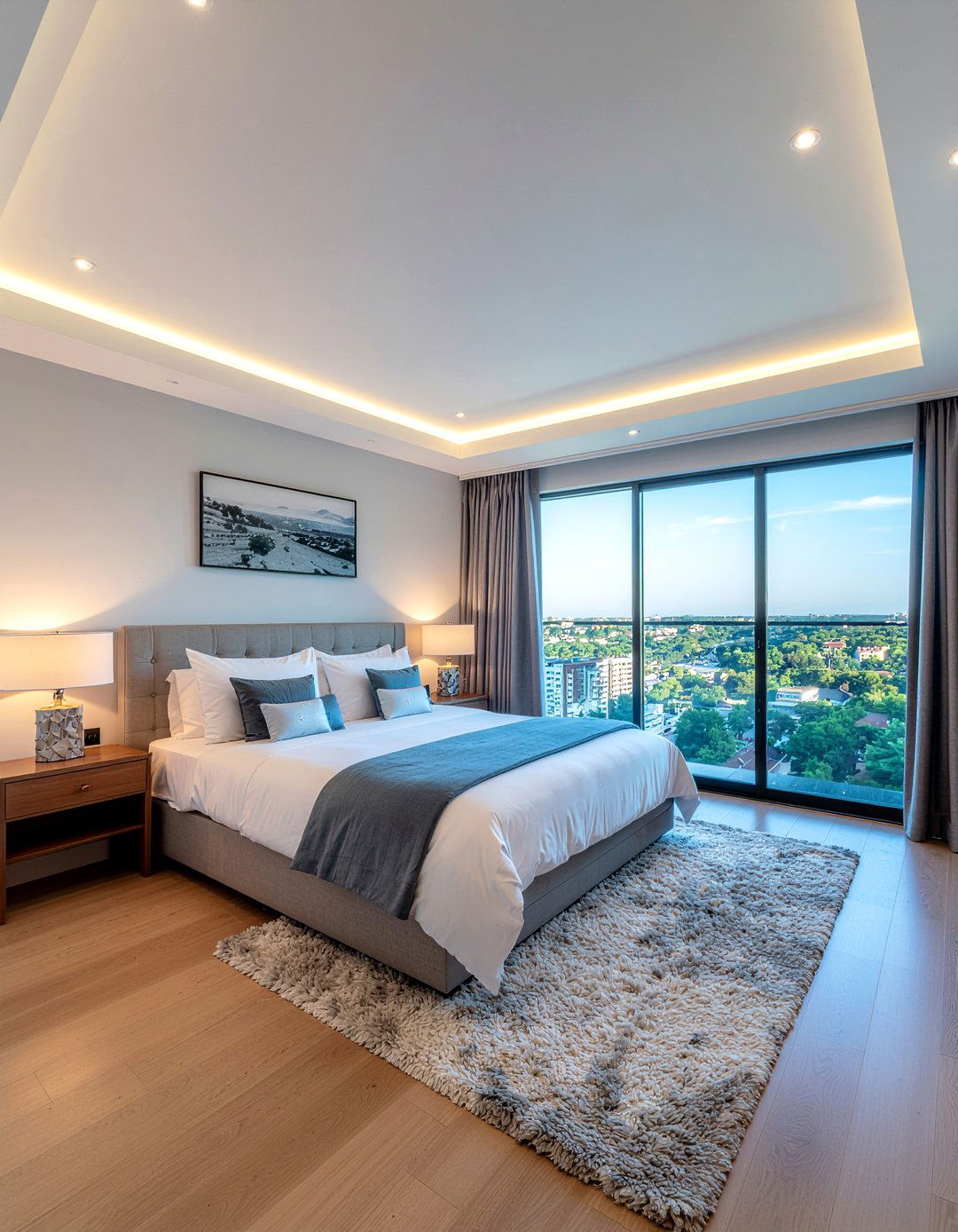 Tray ceiling with led lighting - 30 bedroom tray ceiling ideas