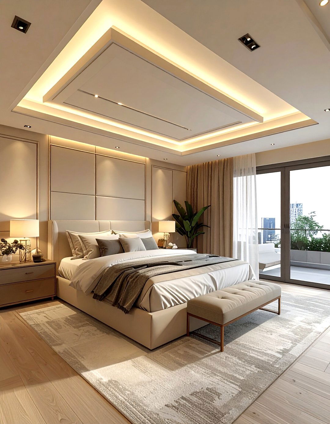 Tray ceiling - 30 bedroom ceiling design ideas