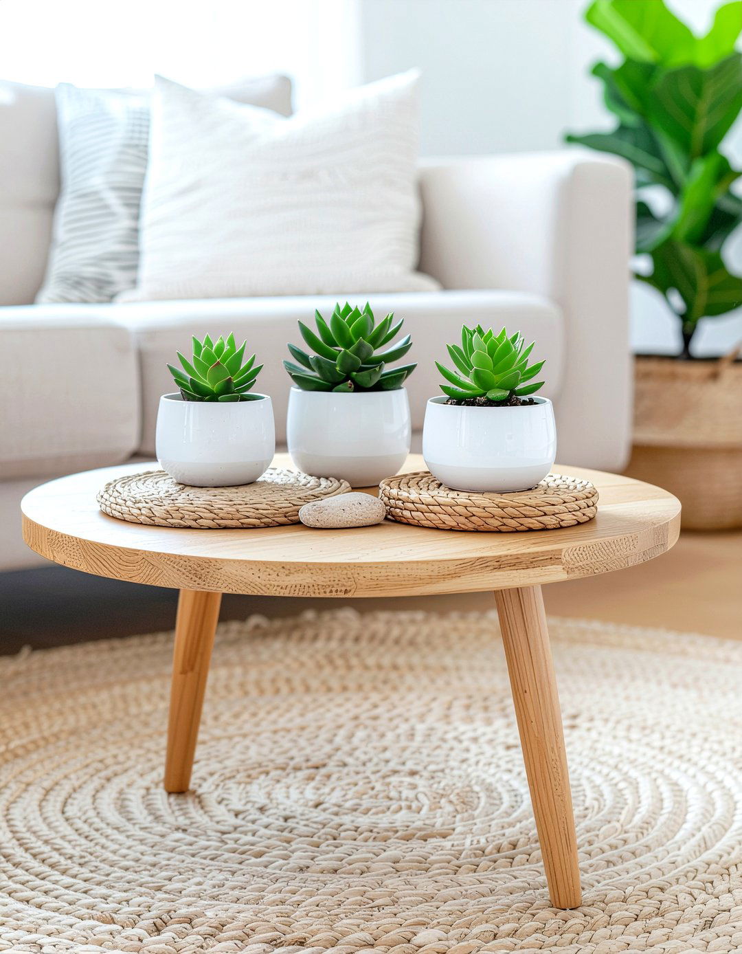 Tray with small plants - 30 end table styling ideas