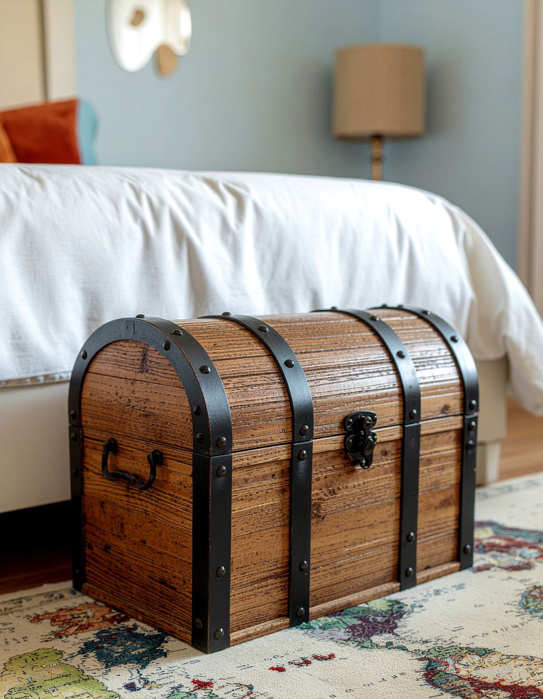 Treasure Chest Toy Box - 30 pirate bedroom ideas