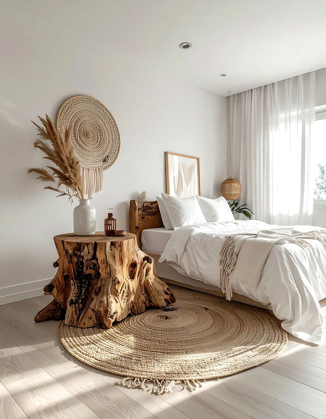 Tree stump stool - 30 forest decor ideas