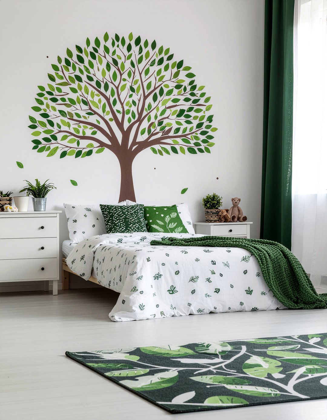 Tree wall decals - 30 bedroom wall stickers