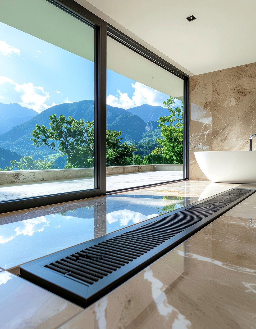 Trench Heating - 30 bathroom heating ideas