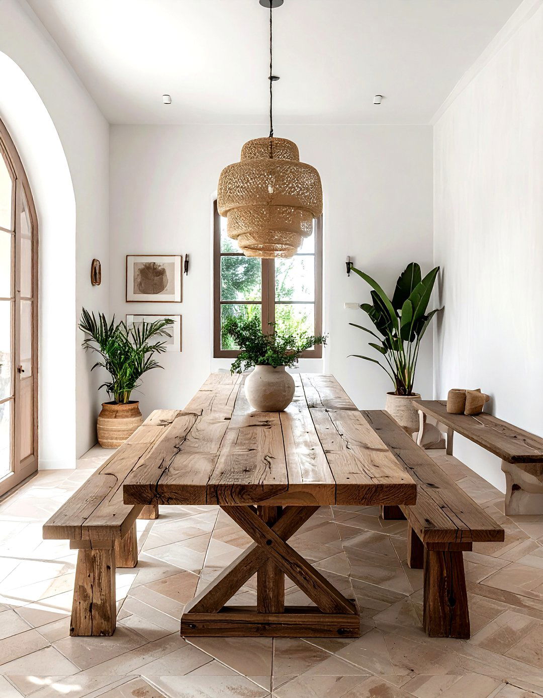 Trestle Dining Table - 30 Spanish dining room ideas