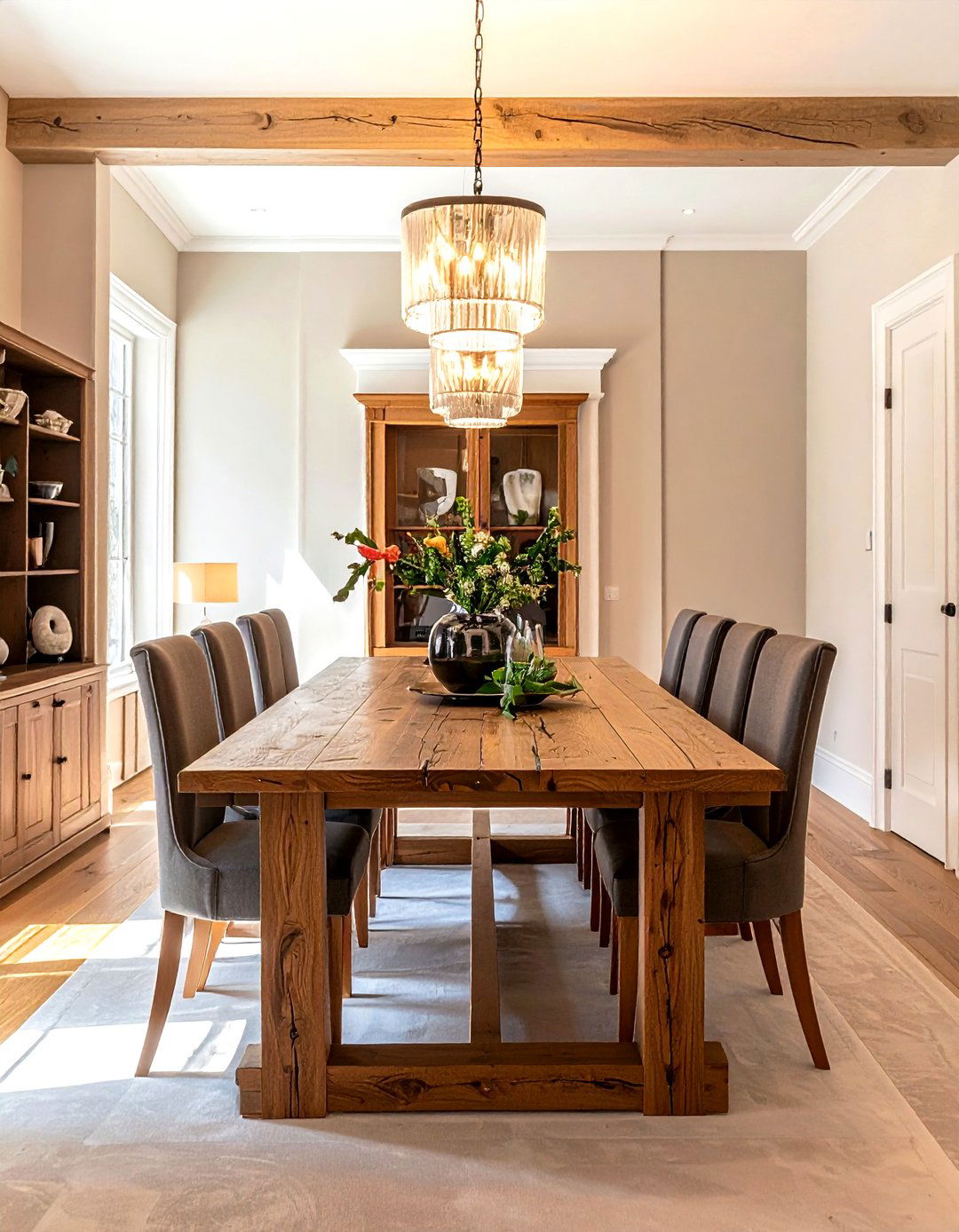 Trestle Dining Table - 30 thrift store dining room ideas