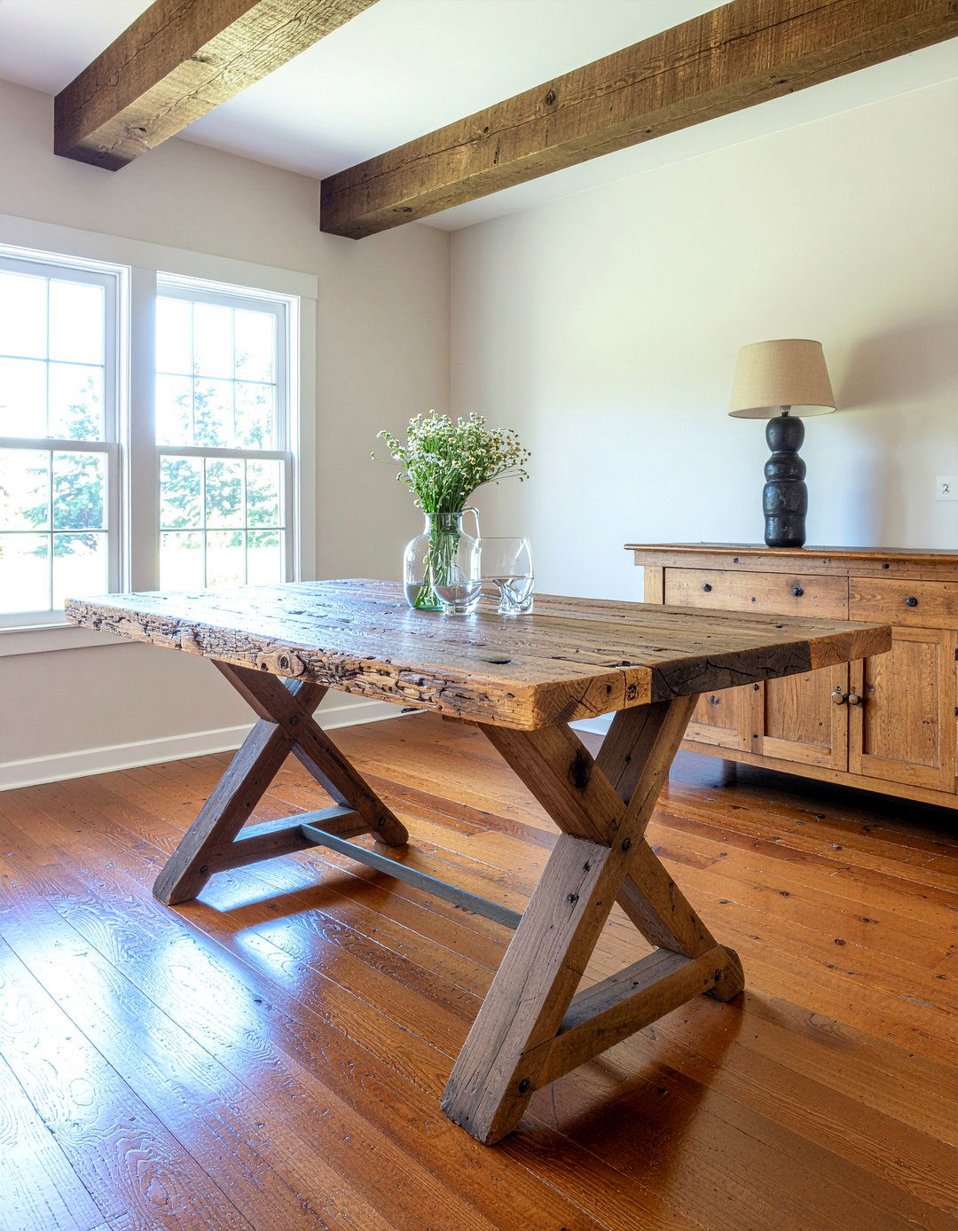 Trestle Dining Table - 30 industrial dining table ideas